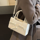 Sweet Simplicity Solid With Bow Contrast Bags(5 Colors)