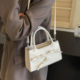 Sweet Simplicity Solid With Bow Contrast Bags(5 Colors)