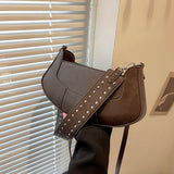 Vintage Simplicity Solid Rivets Bags(4 Colors)