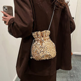 Celebrities Color Block Sequins Patchwork Bags(5 Colors)