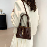 Celebrities Elegant Solid Metal Accessories Decoration Fold Bags(4 Colors)