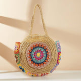 Casual Daily Patchwork Weave Bags