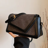 Casual Simplicity Solid Patchwork Contrast Bags(3 Colors)