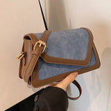 Casual Simplicity Solid Patchwork Contrast Bags(3 Colors)