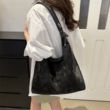 Daily Simplicity Solid Patchwork Bags(4 Colors)