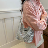 Daily Solid Sequins Bags(3 Colors)