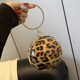 Casual Leopard Patchwork Chains Bags(3 Colors)