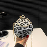 Casual Leopard Patchwork Chains Bags(3 Colors)