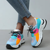 Casual Sportswear Patchwork Belted Contrast Round Comfortable Out Door Shoes(5 Colors)