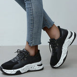 Casual Sportswear Patchwork Belted Contrast Round Comfortable Out Door Shoes(5 Colors)