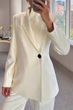 Casual Buttons Turndown Collar Outerwear