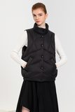 Casual Daily Pocket Zipper White duck down Mandarin Collar Waistcoats(Down content 86%~90%)(3 Colors)