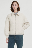 Casual Pocket Zipper White duck down Turndown Collar Outerwear(Down content 86%~90%)(3 Colors)