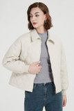 Casual Pocket Zipper White duck down Turndown Collar Outerwear(Down content 86%~90%)(3 Colors)