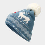 Christmas Reindeer Pattern Pattern Hat Scarf Gloves Set(6 Colors)