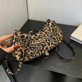 Daily Leopard Print Zipper Bags(3 Colors)