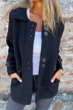 Casual Buttons Turndown Collar Outerwear(5 Colors)