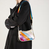 Daily Colorblock Patchwork Zipper Bags(3 Colors)