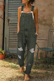 dasiuip Washed Ripped Hole Denim Overalls(3 colors)