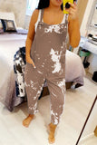 Casual Tie-Dye Spaghetti Strap Loose Jumpsuits(4 Colors)