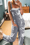 Casual Tie-Dye Spaghetti Strap Loose Jumpsuits(4 Colors)