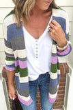 Fashion Street Striped Patchwork Cardigans