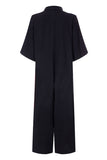 Casual Solid Turndown Collar Loose Jumpsuits(3 Colors)