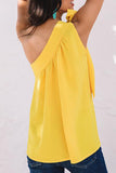 Fashion Sweet Solid One Shoulder Tops(5 Colors)