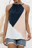 Fashion Sweet Solid Patchwork Halter Tops(4 Colors)