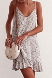 Casual Print Spaghetti Strap Trumpet Mermaid Dresses