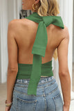 Fashion Street Solid Backless O Neck Sweaters(5 Colors)