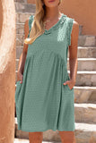 Casual Solid V Neck Princess Dresses(4 Colors)