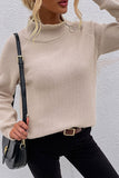 Casual Solid Patchwork Turtleneck Sweaters(7 Colors)