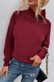 Casual Solid Patchwork Turtleneck Sweaters(7 Colors)