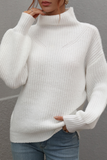 Casual Solid Patchwork Turtleneck Sweater(6 Colors)