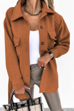 Casual Solid Patchwork Turndown Collar Outerwear(9 Colors)