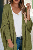 Casual Daily Solid Doll Sleeve Cardigan(5 Colors)