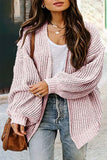 Casual Solid Color V Neck Sweater Cardigans(6 Colors)