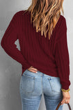 Casual Solid Patchwork O Neck Sweaters(8 Colors)