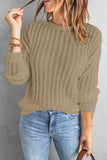 Casual Solid Patchwork O Neck Sweaters(8 Colors)