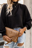 Fashion Casual Solid Solid Color Turtleneck Tops