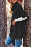 Fashion Solid Patchwork Turtleneck Sweaters(3 Colors)