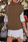 Casual Solid Patchwork Turtleneck Sweaters(4 Colors)