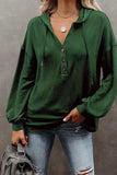 Casual Solid Frenulum V Neck Hoodies(8 Colors)