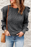 Casual Solid Patchwork O Neck Sweaters(8 Colors)