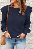 Casual Solid Patchwork O Neck Sweaters(8 Colors)