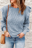 Casual Solid Patchwork O Neck Sweaters(8 Colors)