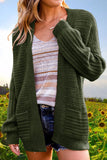 Casual Solid Hollowed Out V Neck Cardigans(6 Colors)