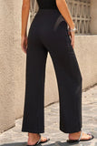 Casual Straight Mid Waist Straight Solid Color Bottoms(6 Colors)