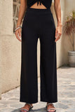 Casual Straight Mid Waist Straight Solid Color Bottoms(6 Colors)